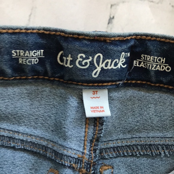 Girls Jeans 3T Cat & Jack adjustable waist new - Picture 3 of 6